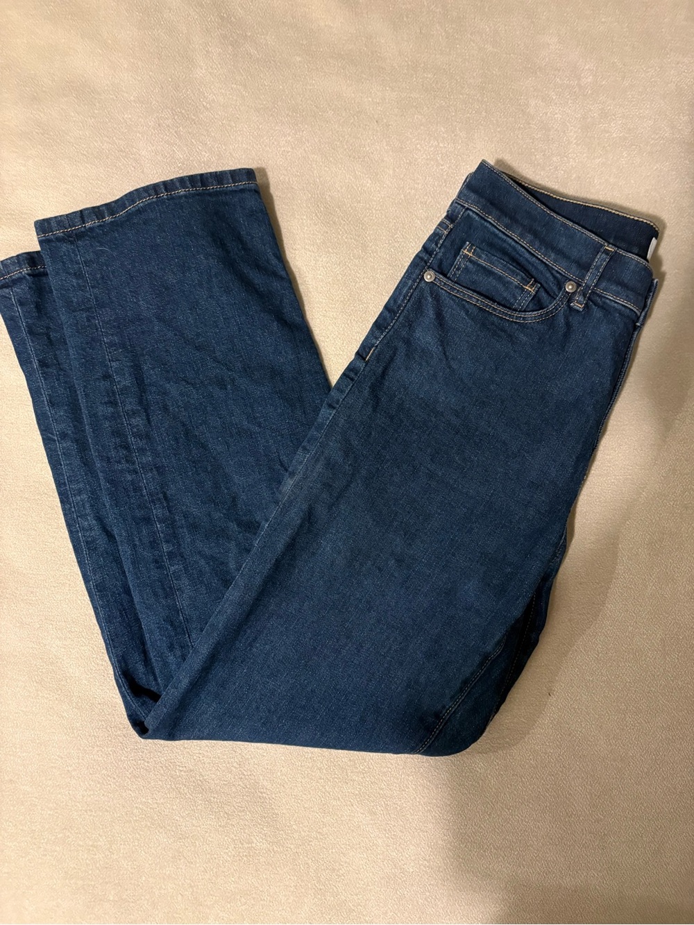 LOFT Women's Straight-Leg Jeans in Deep Indigo